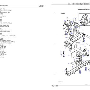 Massey Ferguson 860 865 Combine Parts Catalog 651559 1