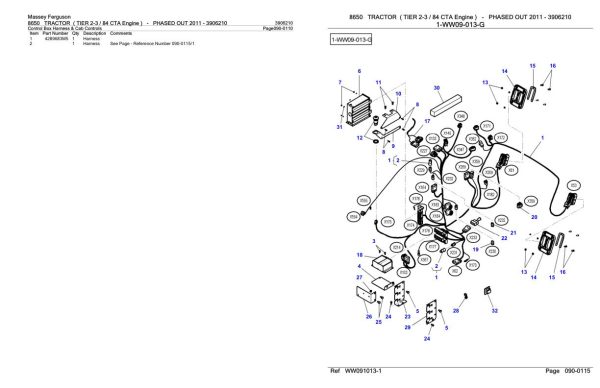 Massey Ferguson 8650 Tractor Parts Catalog 3906210 2