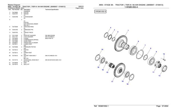 Massey Ferguson 8650 Tractor Parts Catalog 3906318 1