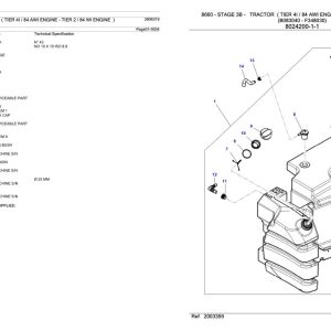 Massey Ferguson 8660 Tractor Parts Catalog 3906319 1