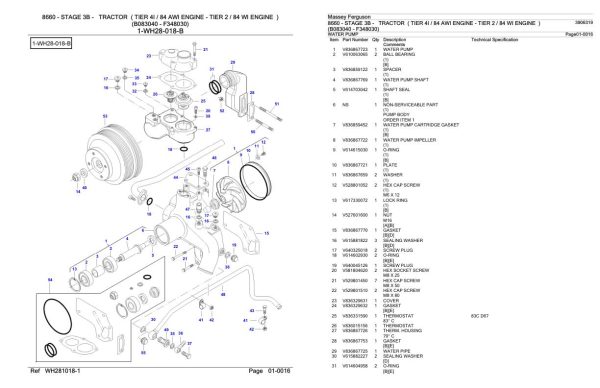 Massey Ferguson 8660 Tractor Parts Catalog 3906319 2