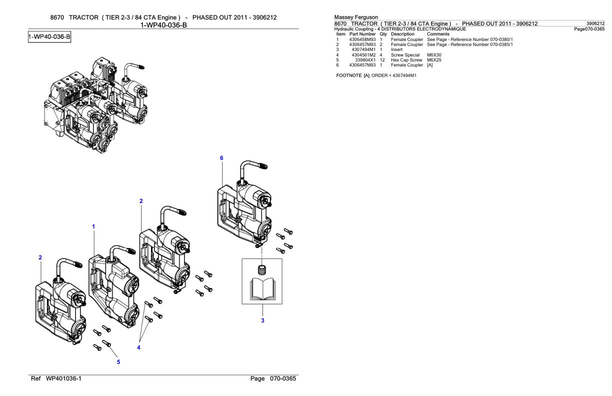 Massey Ferguson 8670 Tractor Parts Catalog 3906212 1