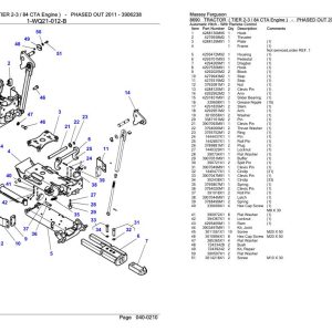 Massey Ferguson 8690 Tractor Parts Catalog 3906238 1