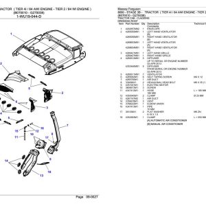 Massey Ferguson 8690 Tractor Parts Catalog 3906322 1