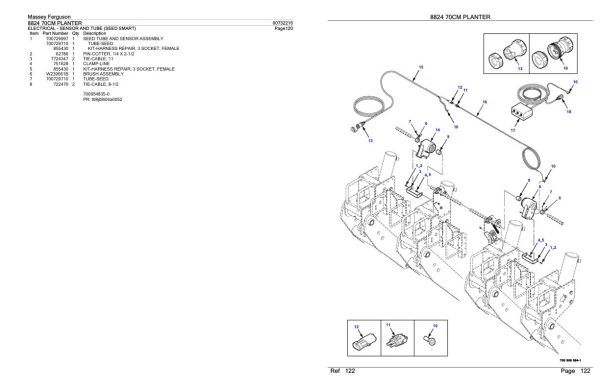 Massey Ferguson 8824 70CM Planter Parts Catalog 00732216 1
