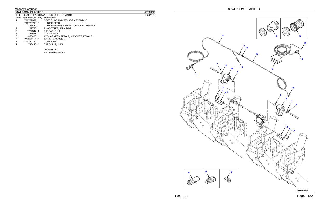Massey Ferguson 8824 70CM Planter Parts Catalog 00732216 1