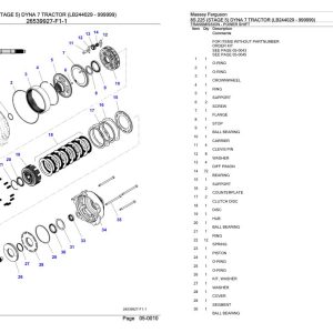 Massey Ferguson 8S.225 Tractor Parts Catalog 6246604 1