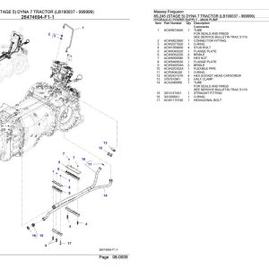 Massey Ferguson 8S.245 Tractor Parts Catalog 6246605 1