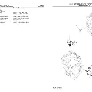 Massey Ferguson 8S.245 Tractor Parts Catalog 6246610 1