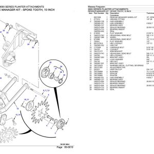 Massey Ferguson 9000 Series Planter Attachments Parts Catalog 652014 1