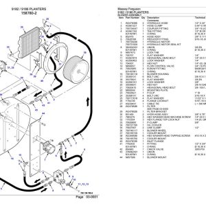 Massey Ferguson 9182 9186 Planter Parts Catalog 79036413 1