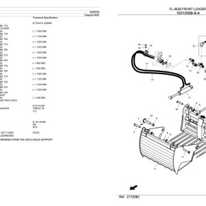 Massey Ferguson FL.4628 Front Loader Parts Catalog 6246428 1