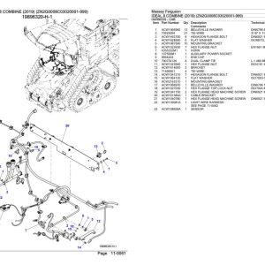 Massey Ferguson IDEAL 8 Combine 2019 Parts Catalog 652800 1