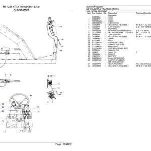 Massey Ferguson MF 1204 XTRA Tractor Parts Catalog CN120402 1