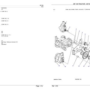 Massey Ferguson MF 145 Tractor Parts Catalog 957180 1