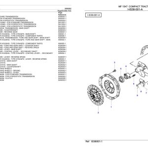 Massey Ferguson MF 1547 Compact Tractor Parts Catalog 3906062 1