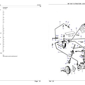 Massey Ferguson MF 164 T S Tractor Parts Catalog 3310912 1