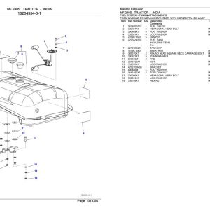 Massey Ferguson MF 240S Tractor Parts Catalog 3906369 1