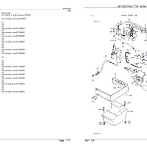 Massey Ferguson MF 2745 Tractor Parts Catalog 651413EA 1