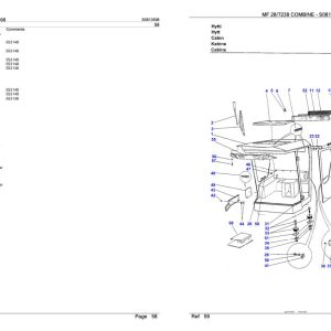 Massey Ferguson MF 28 7238 Combine Parts Catalog S0813598 1
