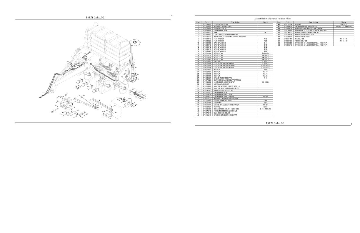 Massey Ferguson MF 506 H HF Pneumatic Planter Parts Catalog 96980100 1