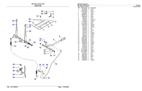 Massey Ferguson MF 5365 Tractor Parts Catalog CPE5365 2