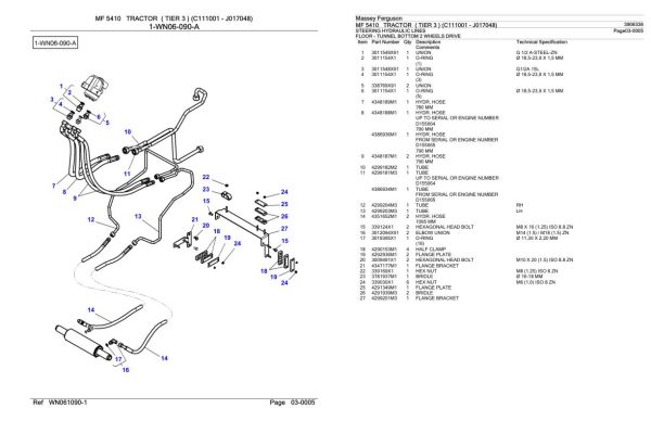 Massey Ferguson MF 5410 Tractor Parts Catalog 3906336 2