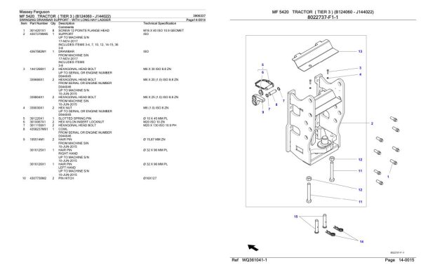 Massey Ferguson MF 5420 Tractor Parts Catalog 3906337 2