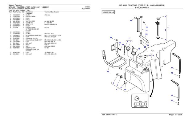 Massey Ferguson MF 5430 Tractor Parts Catalog 3906338 2