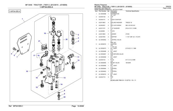 Massey Ferguson MF 5440 Tractor Parts Catalog 3906339 2