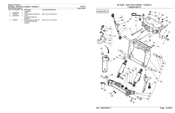 Massey Ferguson MF 5608 Tractor Parts Catalog 3906416 2