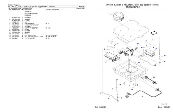 Massey Ferguson MF 5709 5709 S Tractor Parts Catalog 6246243 2