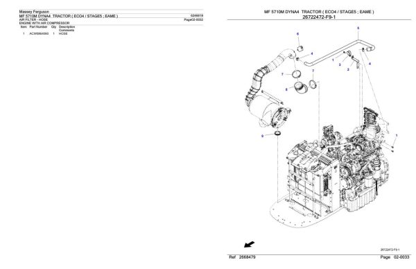 Massey Ferguson MF 5710M Tractor Parts Catalog 6246618 1