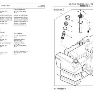 Massey Ferguson MF 6711R Tractor Parts Catalog 6246221 1