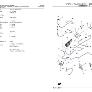 Massey Ferguson MF 6712 S Tractor Parts Catalog 6246250 1