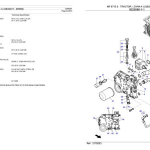 Massey Ferguson MF 6713 S Tractor Parts Catalog 6246251 1