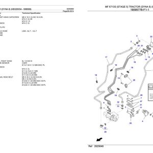 Massey Ferguson MF 6713S Tractor Parts Catalog 6246569 1
