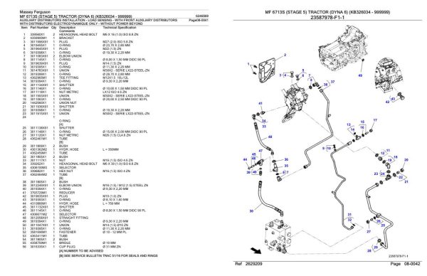 Massey Ferguson MF 6713S Tractor Parts Catalog 6246569 2