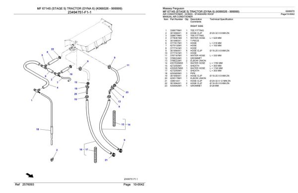 Massey Ferguson MF 6714S Tractor Parts Catalog 6246570 2