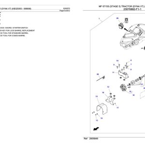 Massey Ferguson MF 6715S Tractor Parts Catalog 6246576 1