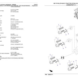 Massey Ferguson MF 6716S Tractor Parts Catalog 6246572 1