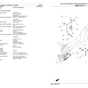 Massey Ferguson MF 6718S Tractor Parts Catalog 6246578 1