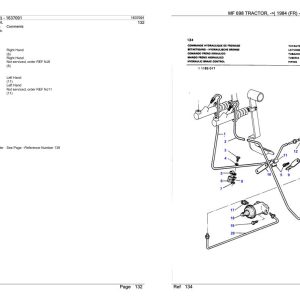 Massey Ferguson MF 698 Tractor Parts Catalog 1637091 1