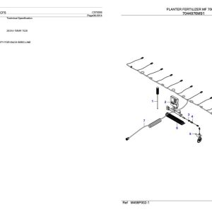 Massey Ferguson MF 700 CFS Planter Fertilizer Parts Catalog C070006 1