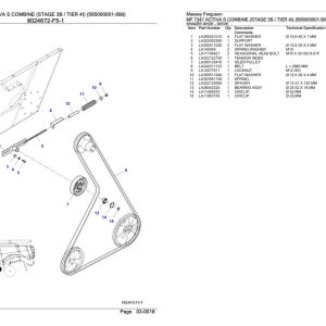Massey Ferguson MF 7347 Activa S Combine Stage 3B Tier 4I Parts Catalog 3906383 1