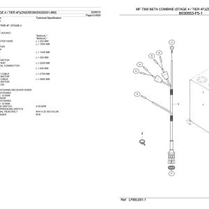 Massey Ferguson MF 7360 Beta Combine Stage 4 Tier 4F Parts Catalog 6246514 1