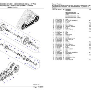 Massey Ferguson MF 7380 7382 Combine Parts Catalog 6246463 1
