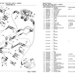 Massey Ferguson MF 7499 Tractor Parts Catalog 3906281 1