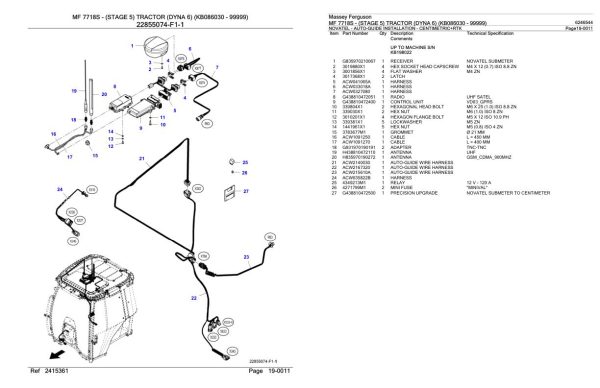 Massey Ferguson MF 7718S Tractor Parts Catalog 6246544 2
