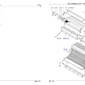 Massey Ferguson MF 8 Combine Parts Catalog 1810791 1